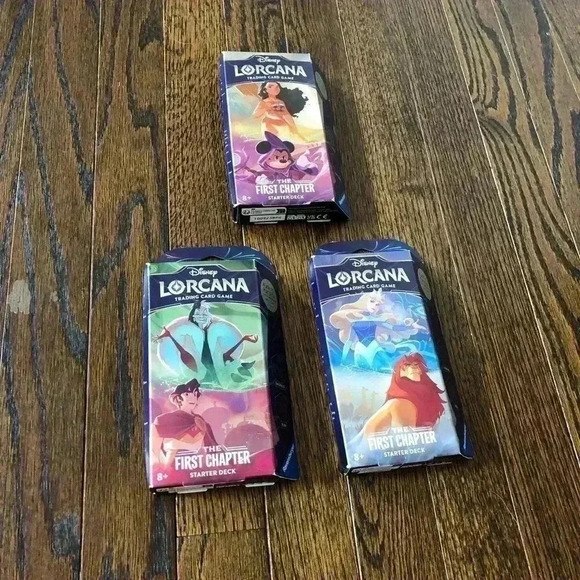 Ravensburger x Disney Lorcana 3-Pack 1st Chapter Starter Decks - Complete Series - Picture 2 of 4